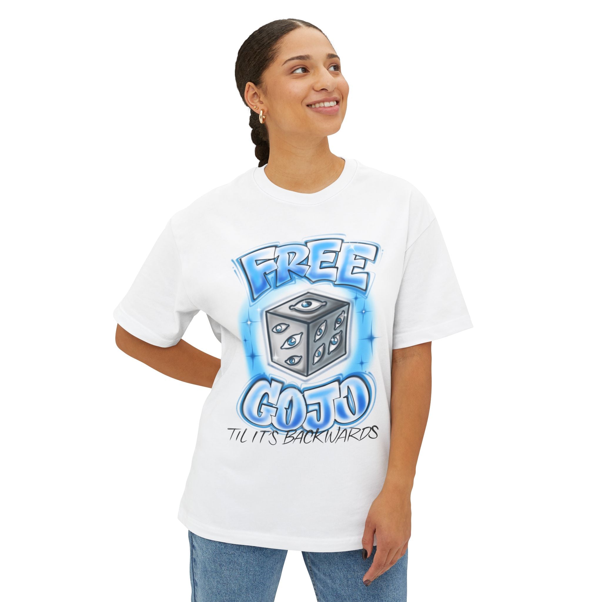 "Free Gojo” Airbrush Tee