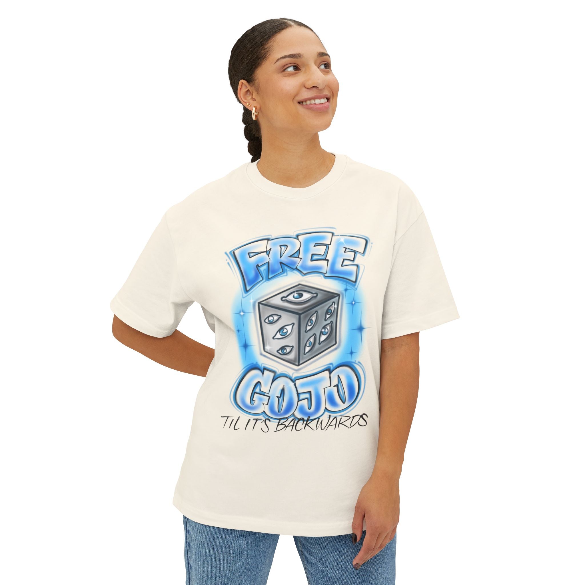 "Free Gojo” Airbrush Tee